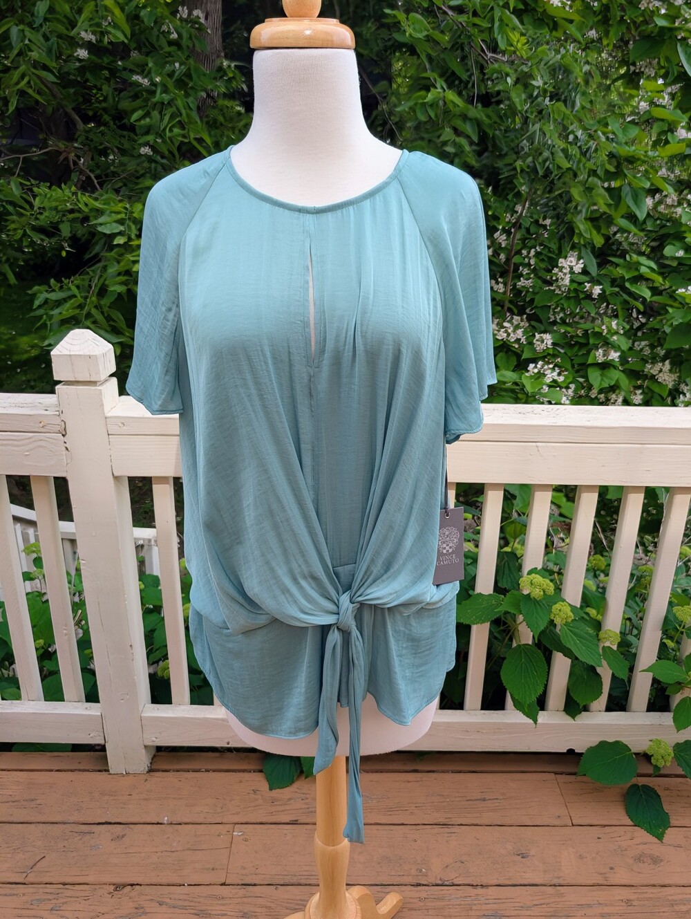 Vince Camuto Seafoam Green Blouse Top